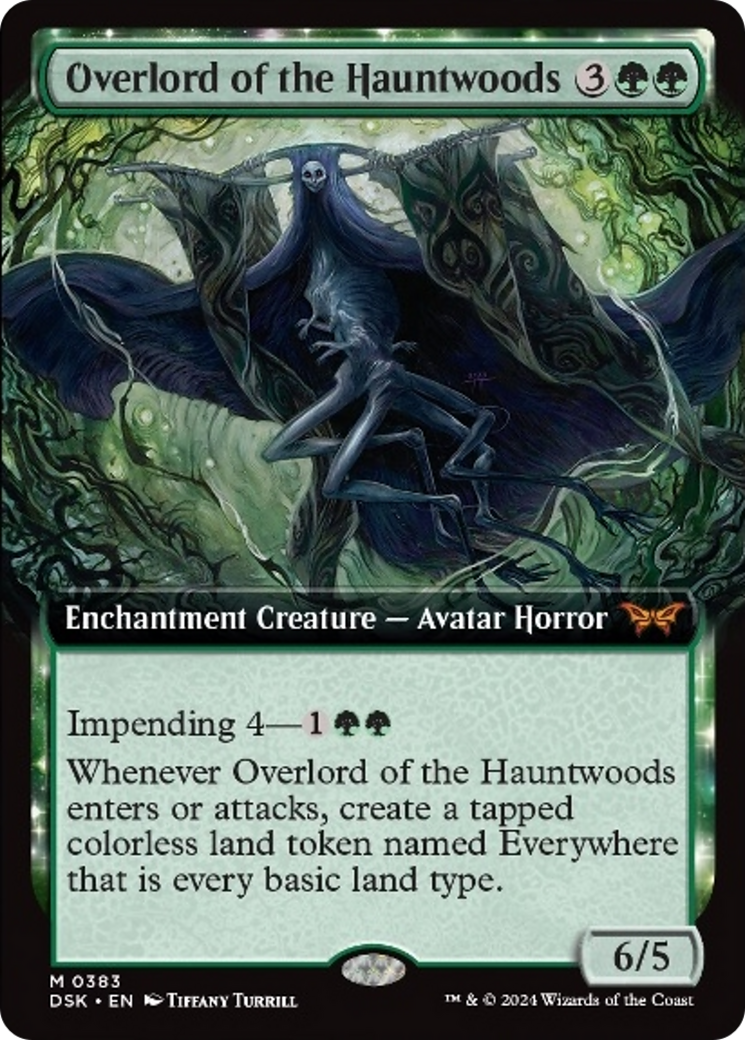 Overlord of the Hauntwoods (Extended Art) [Duskmourn: House of Horror] | Spectrum Games