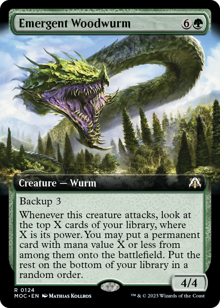 Emergent Woodwurm (Extended Art) [March of the Machine Commander] | Spectrum Games