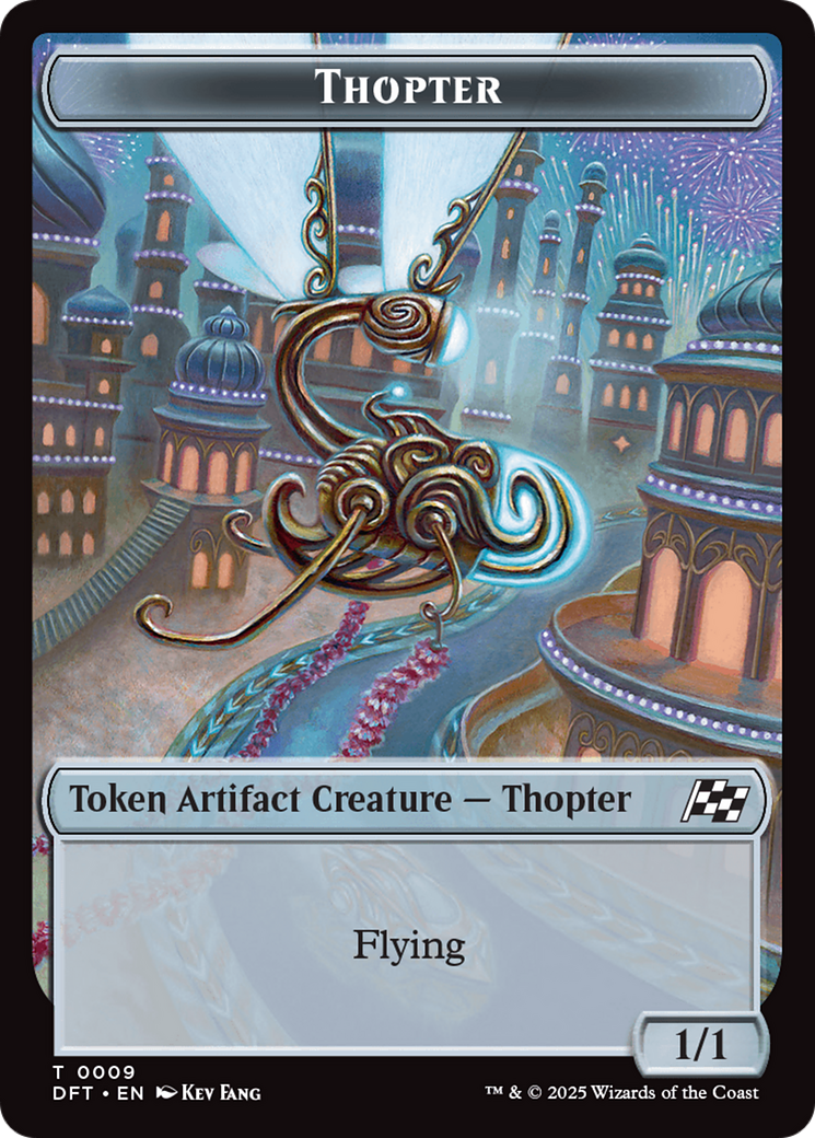 Servo // Thopter (0009) Double-Sided Token [Aetherdrift Tokens] | Spectrum Games