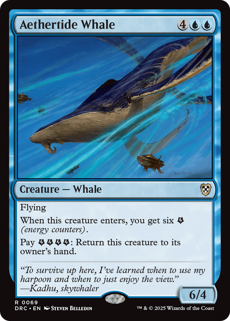 Aethertide Whale [Aetherdrift Commander] | Spectrum Games