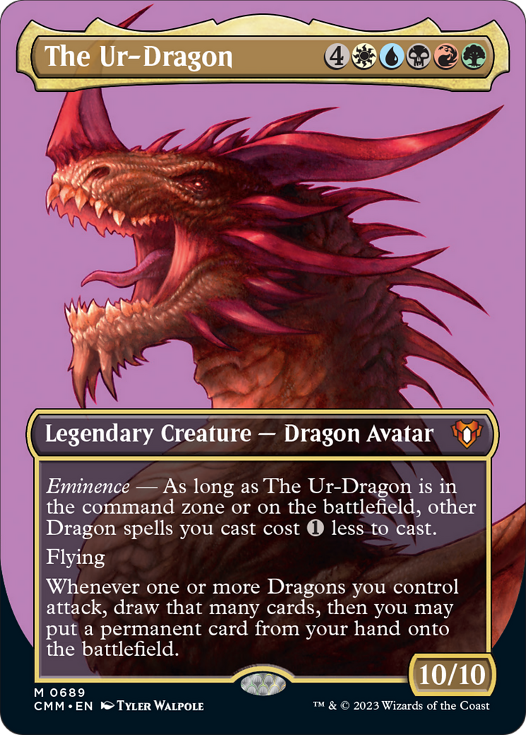 The Ur-Dragon (Borderless Profile) [Commander Masters] | Spectrum Games