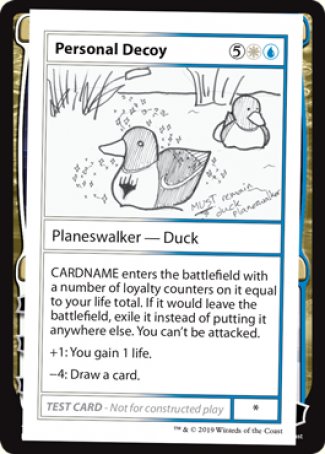 Personal Decoy (2021 Edition) [Mystery Booster Playtest Cards] | Spectrum Games