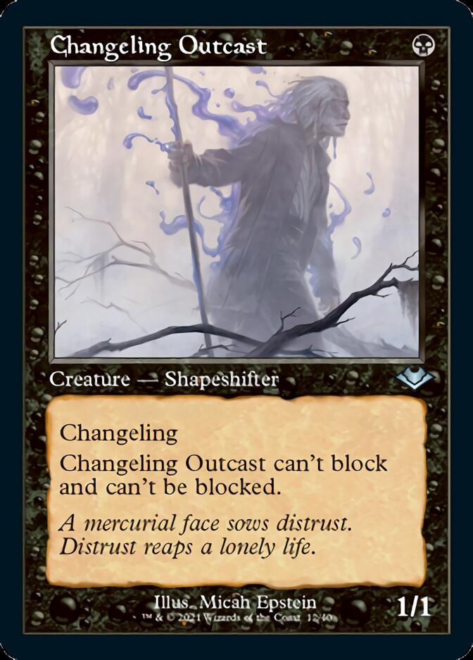 Changeling Outcast (Retro Foil Etched) [Modern Horizons] | Spectrum Games