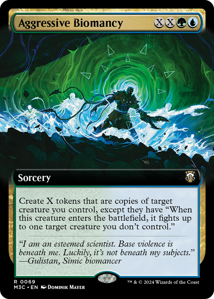 Aggressive Biomancy (Extended Art) (Ripple Foil) [Modern Horizons 3 Commander] | Spectrum Games