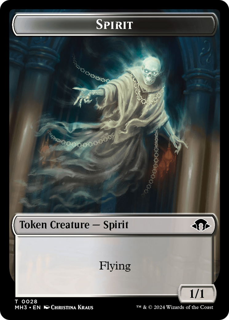 Spirit Token (0028) [Modern Horizons 3 Tokens] | Spectrum Games