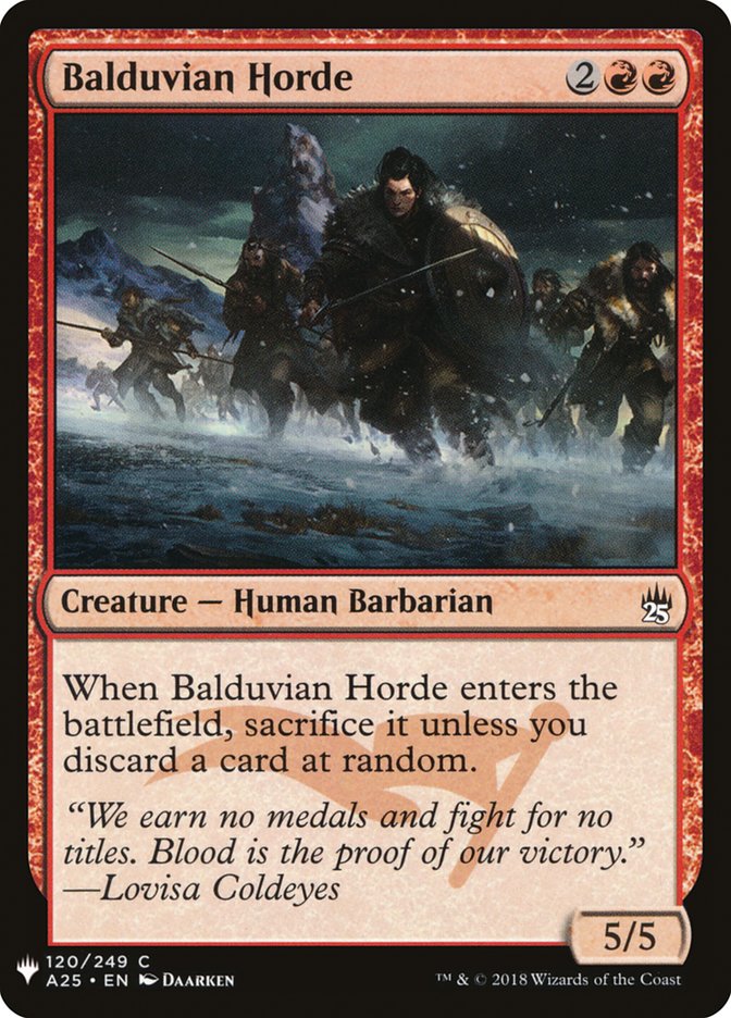 Balduvian Horde [Mystery Booster] | Spectrum Games