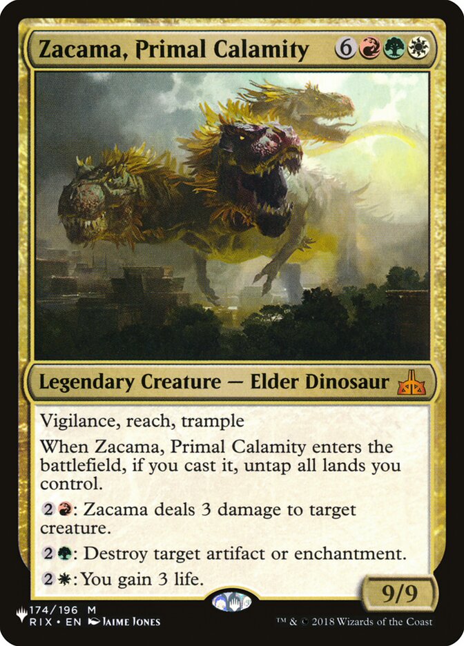 Zacama, Primal Calamity [The List] | Spectrum Games