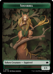 Squirrel // Darkstar Augur Double-Sided Token [Bloomburrow Tokens] | Spectrum Games