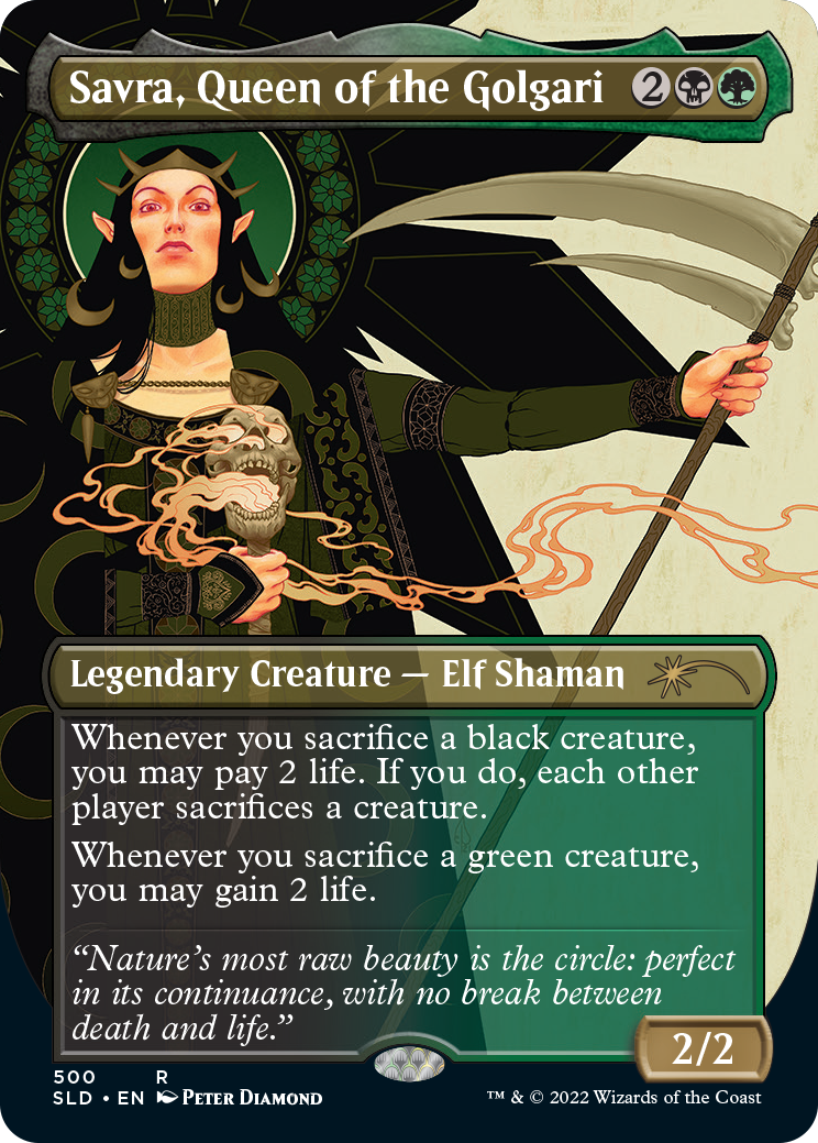 Savra, Queen of the Golgari (Borderless) [Secret Lair Drop Series] | Spectrum Games