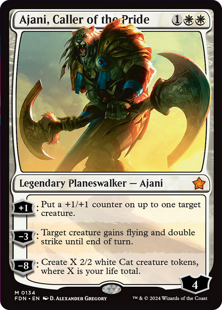 Ajani, Caller of the Pride [Foundations] | Spectrum Games