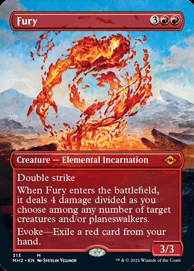 Fury (Borderless Alternate Art) [Modern Horizons 2] | Spectrum Games