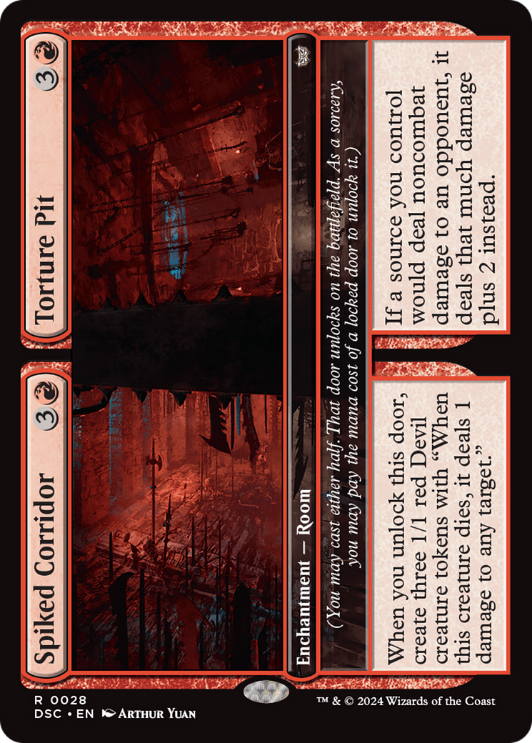 Spiked Corridor // Torture Pit [Duskmourn: House of Horror Commander] | Spectrum Games