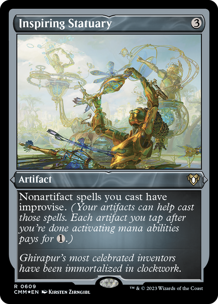 Inspiring Statuary (Foil Etched) [Commander Masters] | Spectrum Games