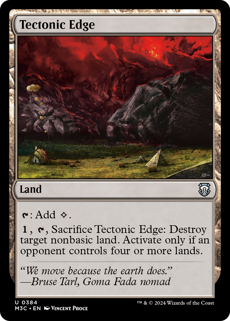 Tectonic Edge (Ripple Foil) [Modern Horizons 3 Commander] | Spectrum Games