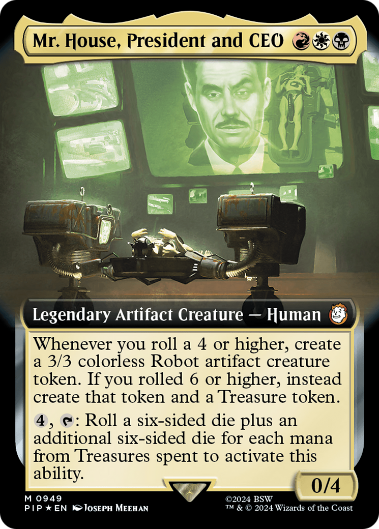 Mr. House, President and CEO (Extended Art) (Surge Foil) [Fallout] | Spectrum Games