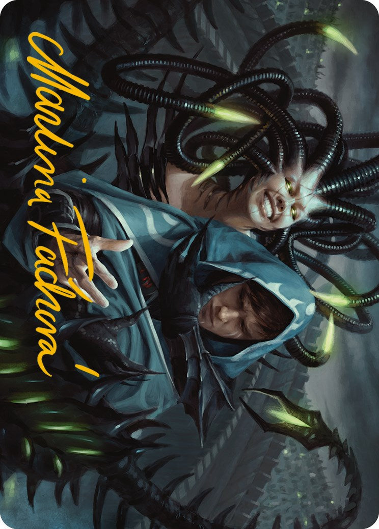 Phyrexian Arena Art Card (Gold-Stamped Signature) [Phyrexia: All Will Be One Art Series] | Spectrum Games