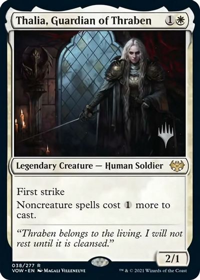 Thalia, Guardian of Thraben (Promo Pack) [Innistrad: Crimson Vow Promos] | Spectrum Games