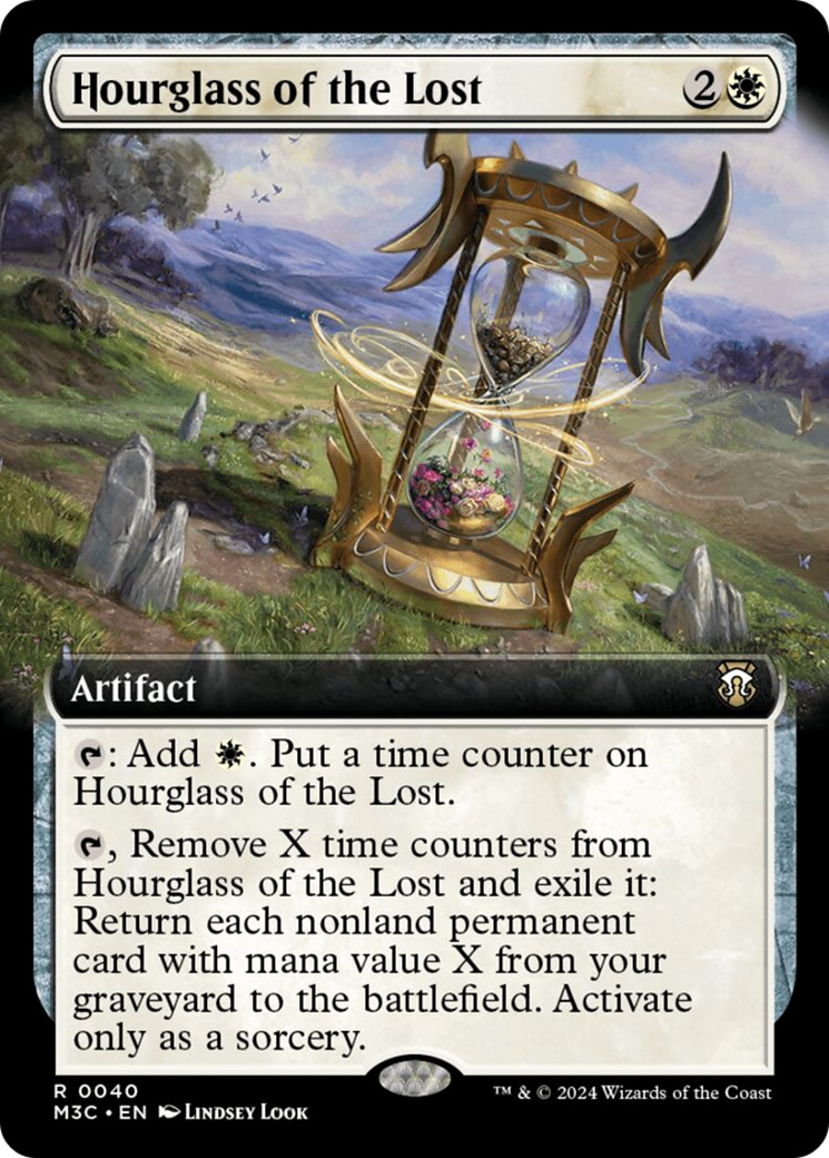 Hourglass of the Lost (Extended Art) (Ripple Foil) [Modern Horizons 3 Commander] | Spectrum Games