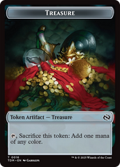 Zombie Druid // Treasure Double-Sided Token [Tarkir: Dragonstorm Tokens] | Spectrum Games