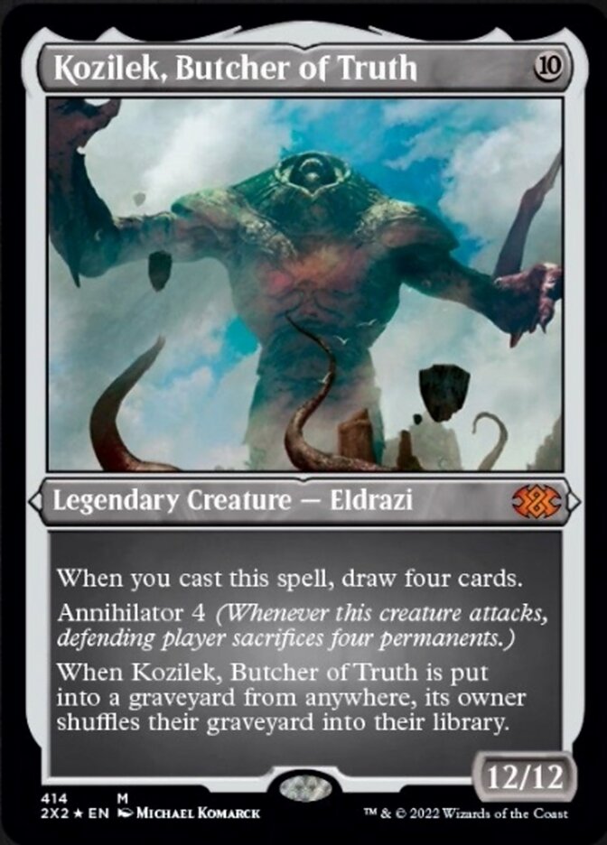 Kozilek, Butcher of Truth (Foil Etched) [Double Masters 2022] | Spectrum Games