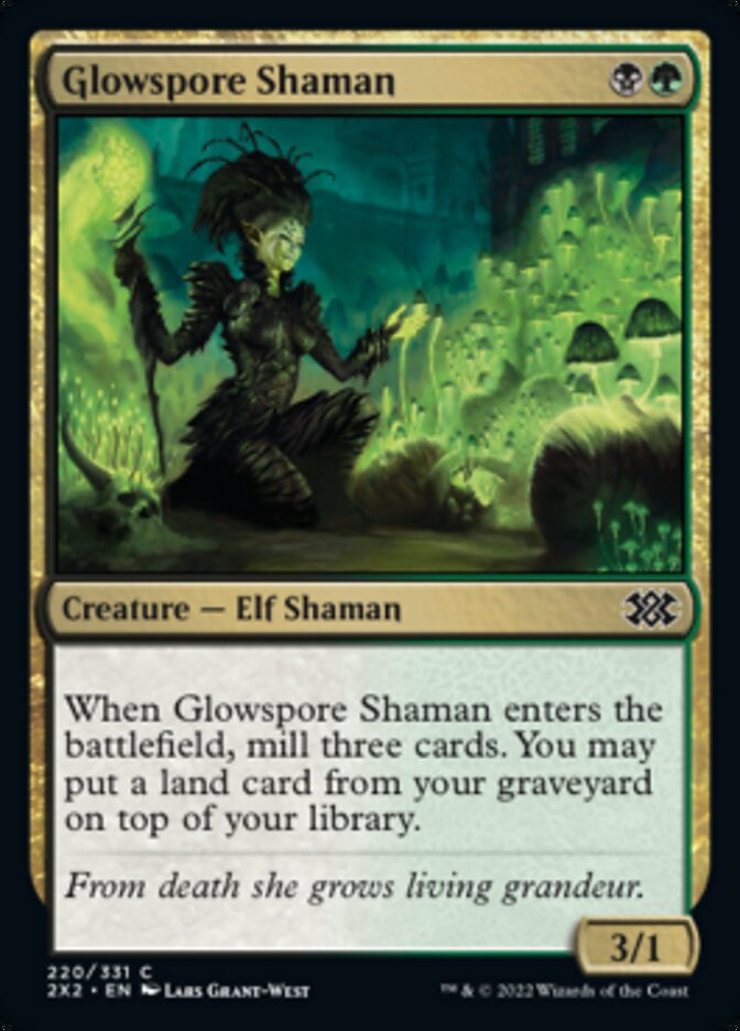 Glowspore Shaman [Double Masters 2022] | Spectrum Games