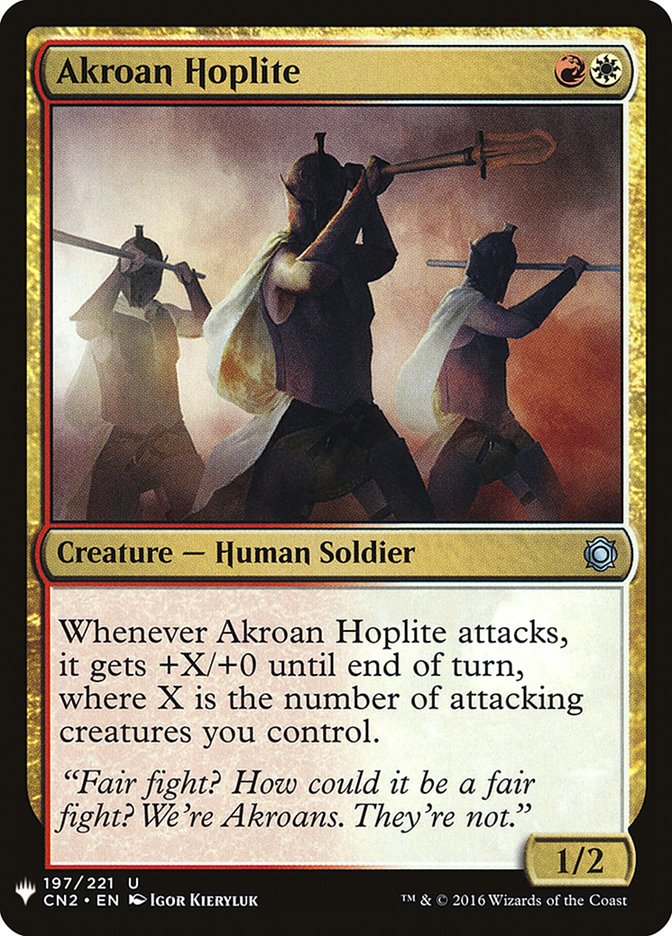 Akroan Hoplite [Mystery Booster] | Spectrum Games