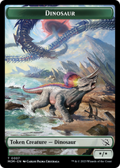 Soldier // Dinosaur Double-Sided Token [March of the Machine Tokens] | Spectrum Games