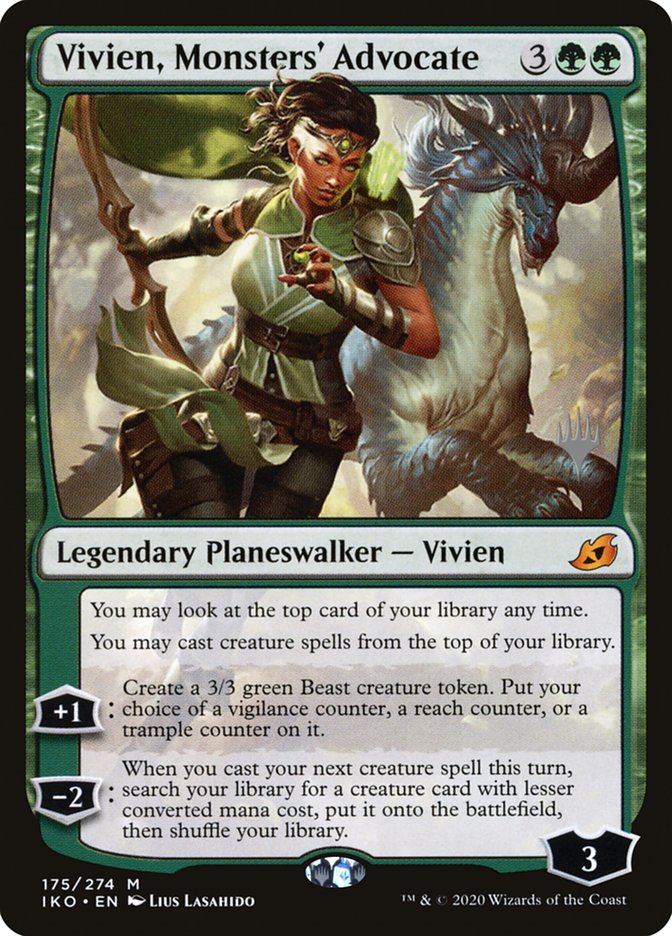 Vivien, Monsters' Advocate (Promo Pack) [Ikoria: Lair of Behemoths Promos] | Spectrum Games
