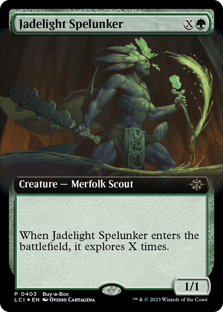 Jadelight Spelunker (Extended Art) (Buy-A-Box) [The Lost Caverns of Ixalan Promos] | Spectrum Games