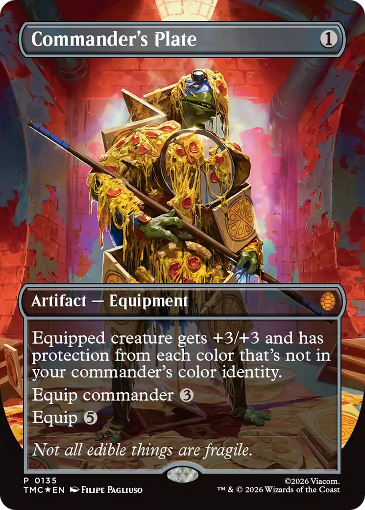 Commander's Plate (Borderless) [Teenage Mutant Ninja Turtles Commander] | Spectrum Games