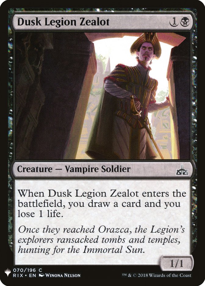 Dusk Legion Zealot [Mystery Booster] | Spectrum Games