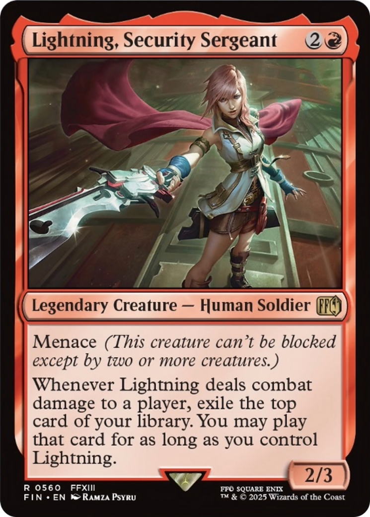 Lightning, Security Sergeant [FINAL FANTASY] | Spectrum Games