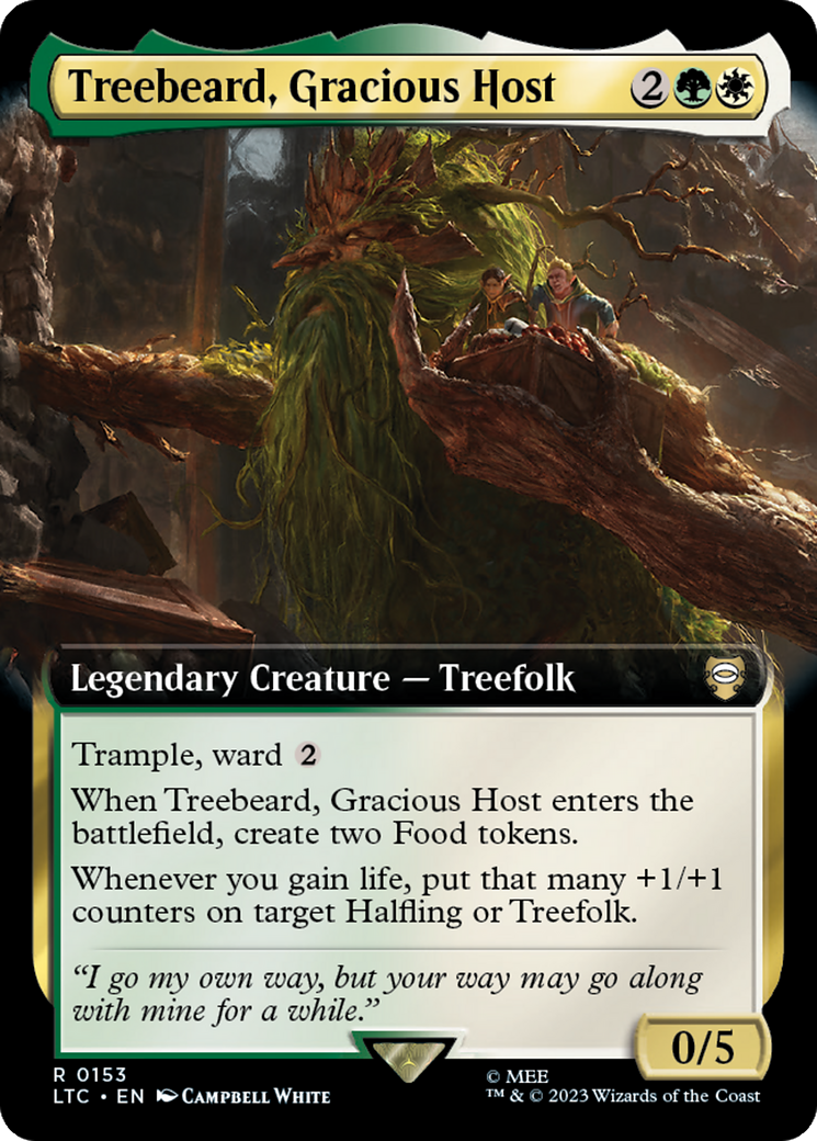 Treebeard, Gracious Host (Extended Art) [The Lord of the Rings: Tales of Middle-Earth Commander] | Spectrum Games