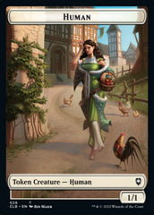 Spider // Human Double-Sided Token [Commander Legends: Battle for Baldur's Gate Tokens] | Spectrum Games