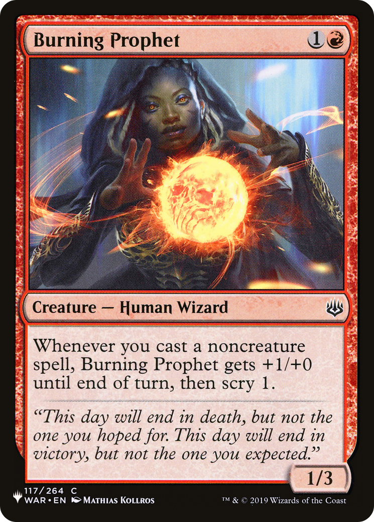 Burning Prophet [The List Reprints] | Spectrum Games