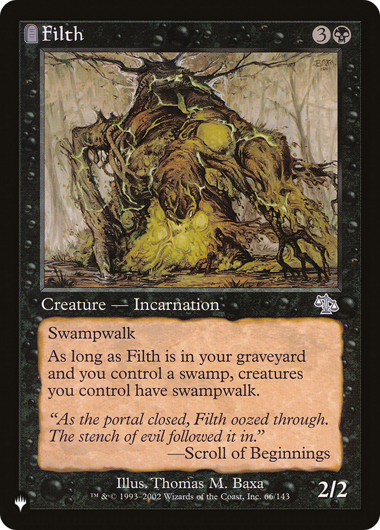 Filth [The List Reprints] | Spectrum Games