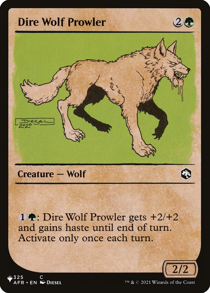 Dire Wolf Prowler (Showcase) [The List] | Spectrum Games