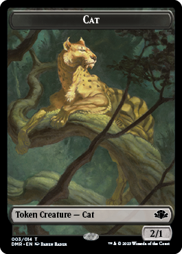 Cat Token (003) [Dominaria Remastered Tokens] | Spectrum Games