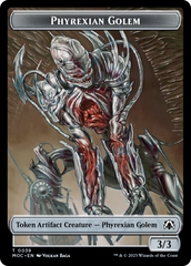 Phyrexian Golem // Construct Double-Sided Token [March of the Machine Commander Tokens] | Spectrum Games