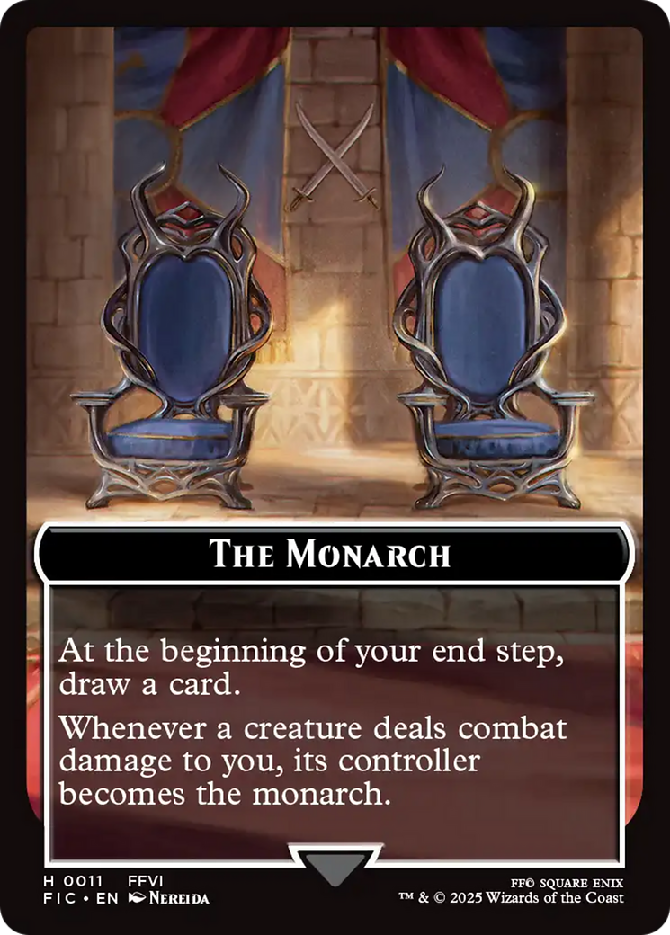 The Blackjack // The Monarch Double-Sided Token [FINAL FANTASY Commander Tokens] | Spectrum Games