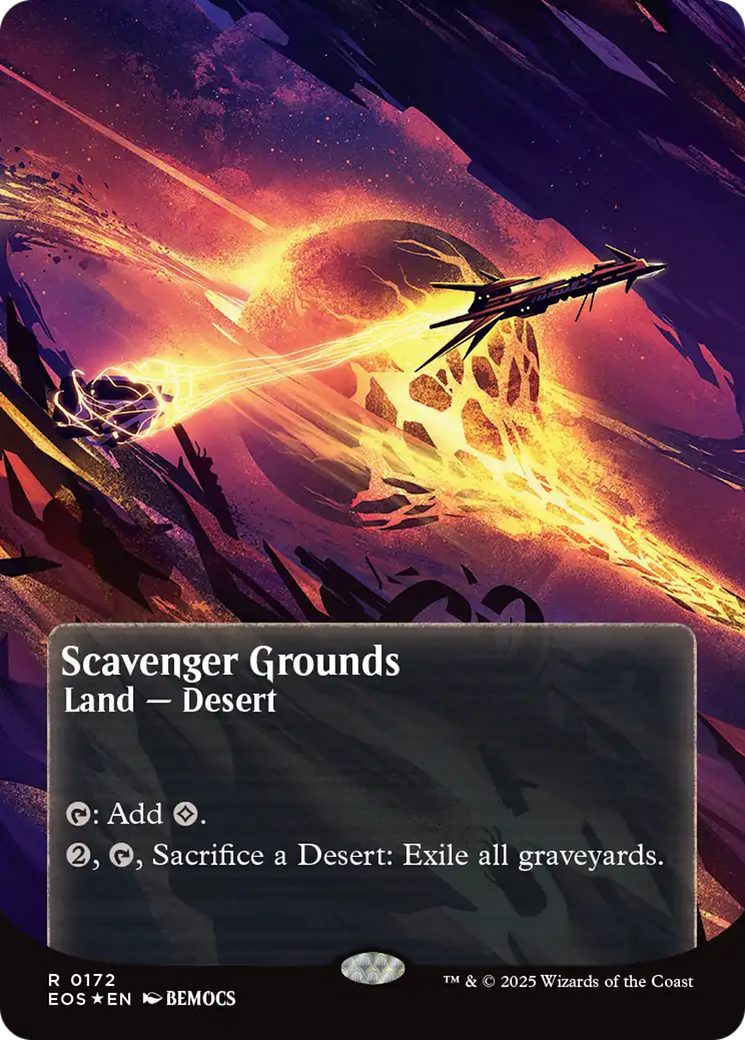 Scavenger Grounds (0172) (Borderless) (Galaxy Foil) [Edge of Eternities: Stellar Sights] | Spectrum Games