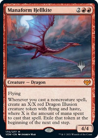 Manaform Hellkite (Promo Pack) [Innistrad: Crimson Vow Promos] | Spectrum Games