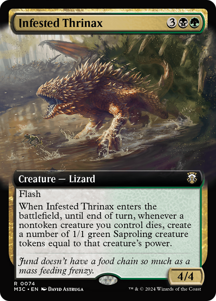 Infested Thrinax (Extended Art) [Modern Horizons 3 Commander] | Spectrum Games