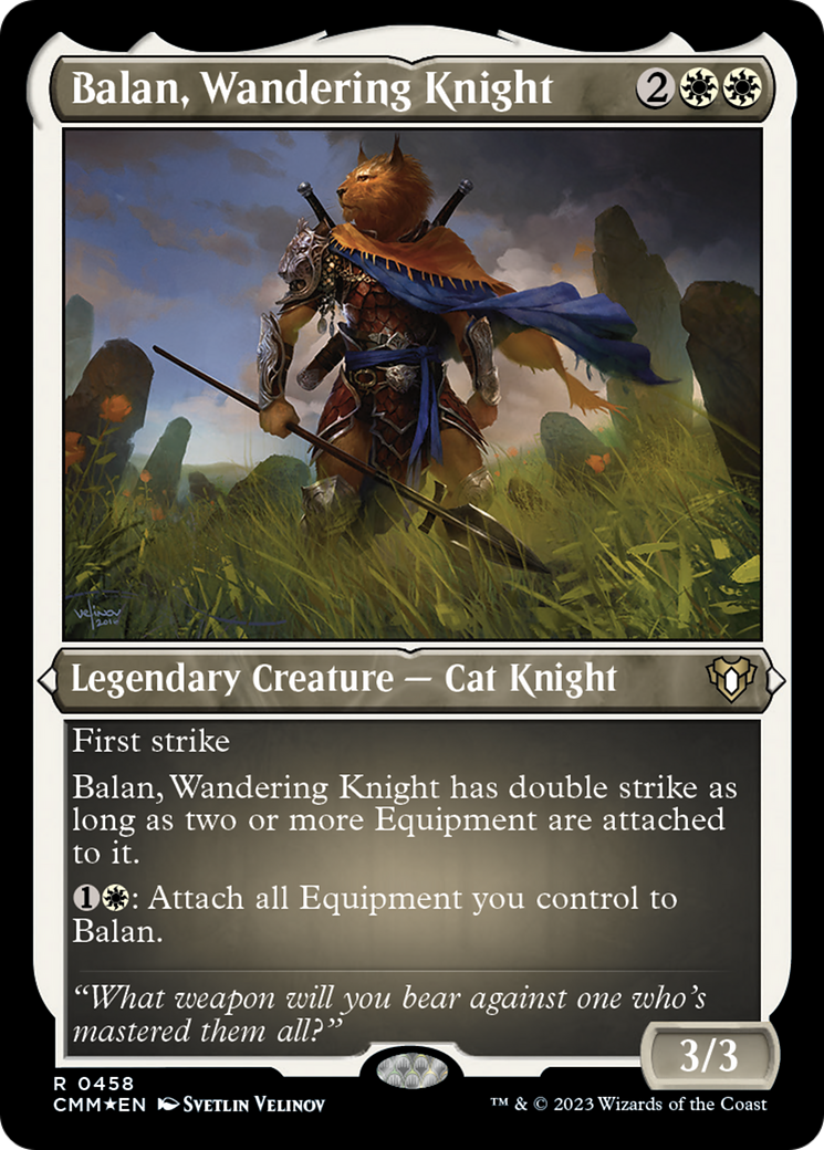 Balan, Wandering Knight (Foil Etched) [Commander Masters] | Spectrum Games