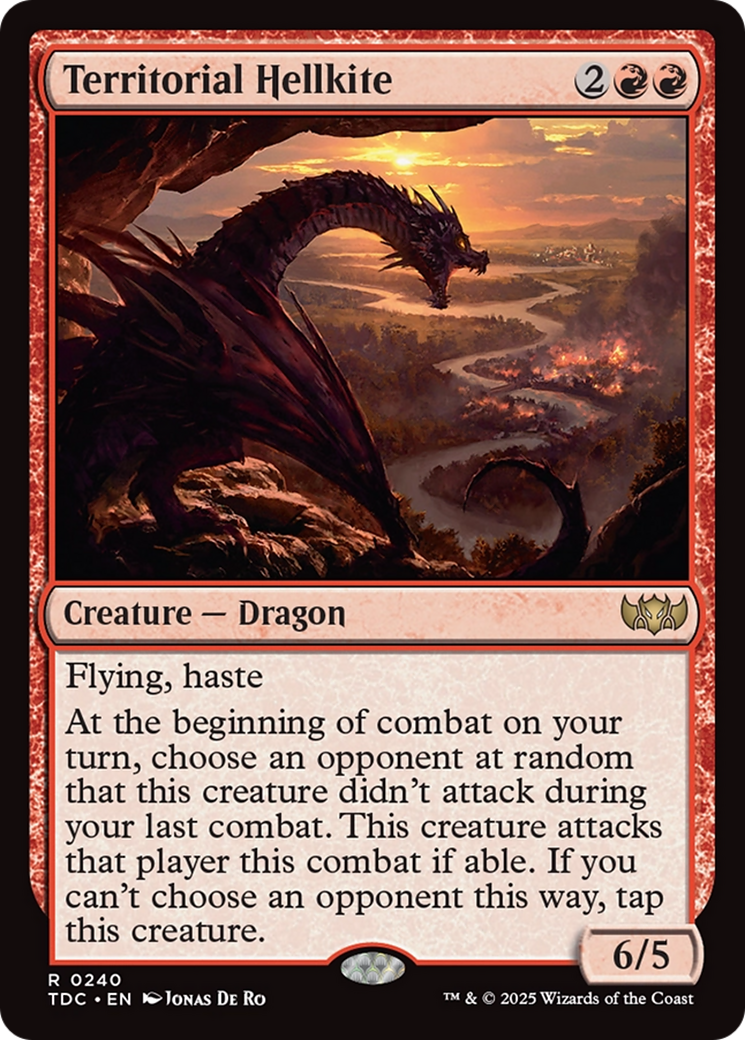 Territorial Hellkite [Tarkir: Dragonstorm Commander] | Spectrum Games