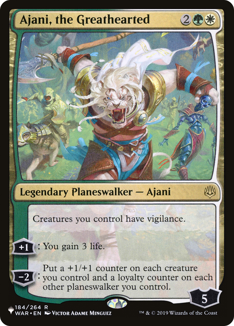 Ajani, the Greathearted [The List Reprints] | Spectrum Games