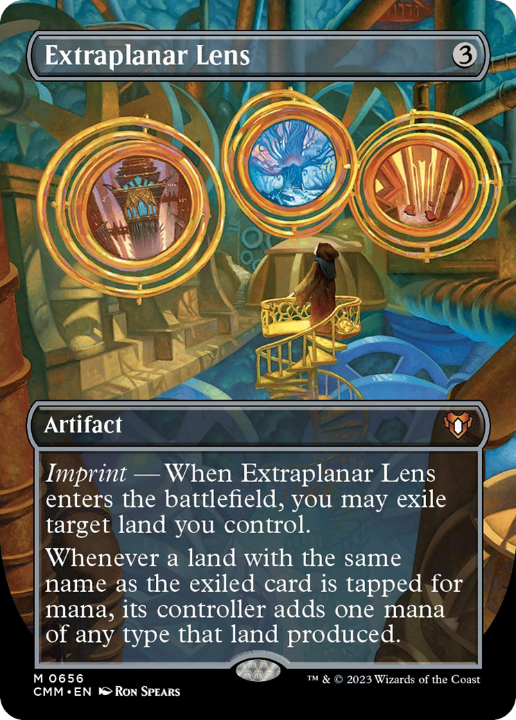 Extraplanar Lens (Borderless Alternate Art) [Commander Masters] | Spectrum Games