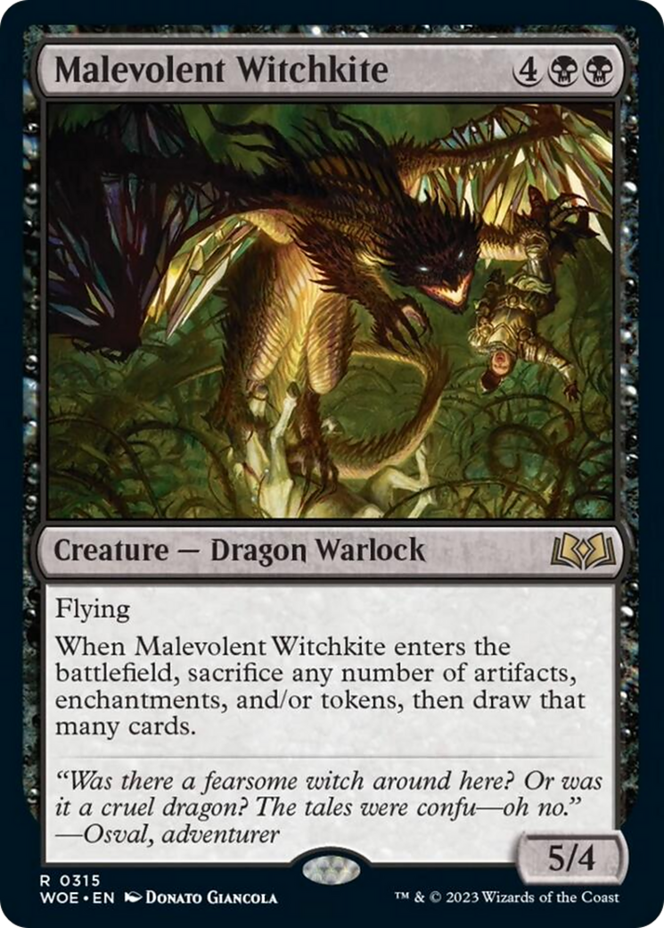 Malevolent Witchkite [Wilds of Eldraine] | Spectrum Games