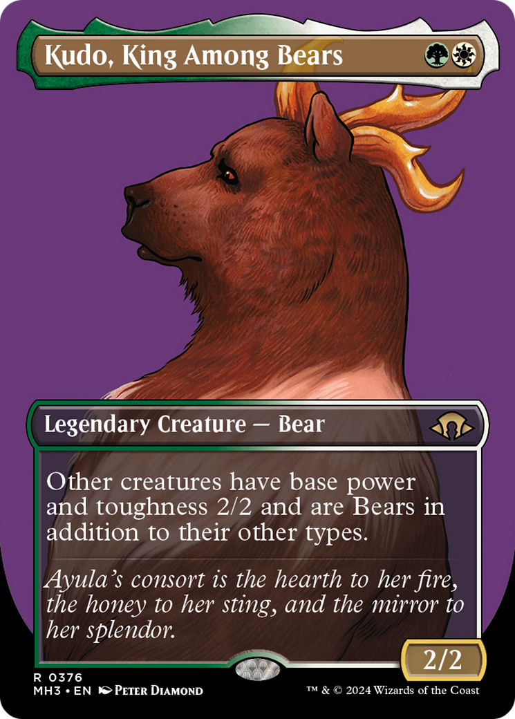 Kudo, King Among Bears (Borderless) [Modern Horizons 3] | Spectrum Games