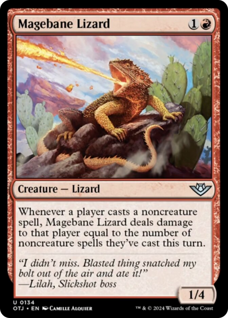 Magebane Lizard [Outlaws of Thunder Junction] | Spectrum Games